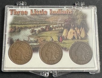 Three Little Indians Indian Head Pennies