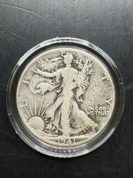 1941 Walking Liberty Silver Half Dollar