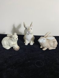 White Rabbit Figurine Lot 2