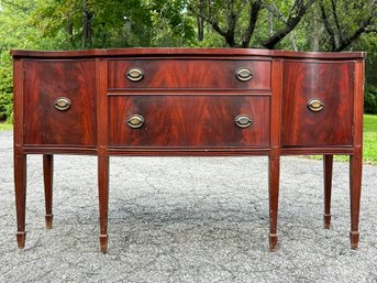 Federal Style Mahogany Serpentine Sideboard, Early 20th C.