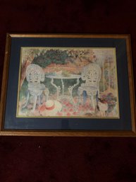 Framed Print Of A Patio