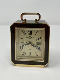 Vintage Howard Miller Petite Carriage Alarm Clock