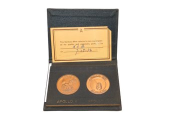 1970 Apollo 11 And Apollo 12 Commemorative Set - American Mint Associates Inc.