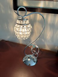 Crystal Dangle Task  Lamp With Toggle Switch