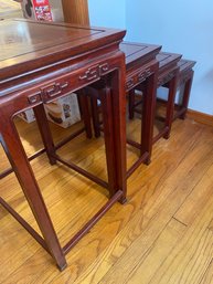 Chinese Nesting Tables Rosewood? 19x14x26