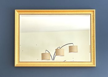 Large Bevel Edge Mirror In Decorative Gold Gilded Frame