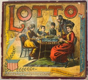 Antique McLoughlin Bros Lotto Game