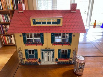 Antique 1927 Tootsie Toy Doll House In Original Box. Complete House. Needs Brass Clips. Yes Shipping,