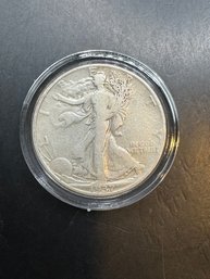 1937-D Walking Liberty Silver Half Dollar