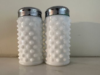 Fenton Hobnail Salt And Pepper Shakers