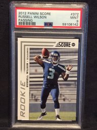 2012 Panini Score Russell Wilson Passing Rookie PSA 9 - K