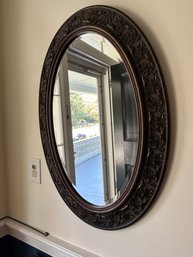 Beveled Mirror With Ornate Frame