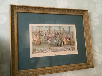 Customed Framed France Lithograph