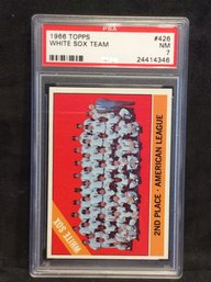 1966 Topps Chicago White Sox Team Card PSA 7 - K