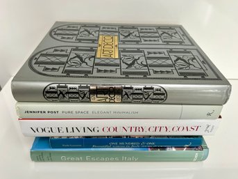 Collection Of Coffee Table Books - Travel And Design