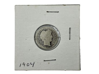 United States, 1904 Barber Dime