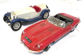 2 Die Cast Model Cars Jaguar 1:16 Alfa Romero 1:18 Italy