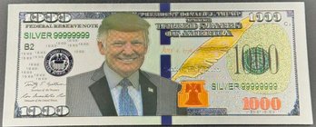 Silver Colored Trump Bill