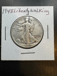 1943 Walking Liberty Silver Half Dollar