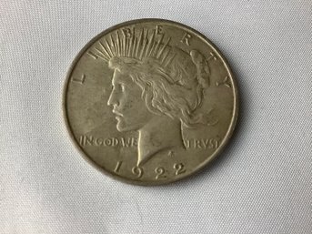 1922 Peace Dollar (90 Per Cent  Silver)