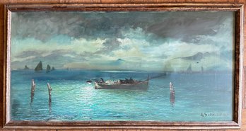 Vintage Original  Oil Painting Signed A. Giornello