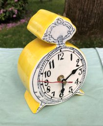 Yellow Ceramic Designer Clock By Molly Hatch X For Anthropologie The Witcher Clocks