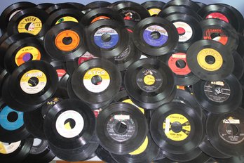 Table Full Of 45 Rpm Records Over 100 - Lot Two