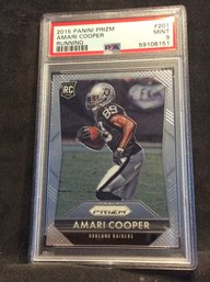 2015 Panini Prizm Amari Cooper Running Rookie Card PSA 9 - K