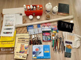 Large Assortment Of Art Supplies & Tools