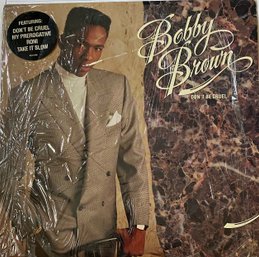 BOBBY BROWN  - DON'T BE CRUEL  -MCA42185 - HYPE STICKER -  US VINYL LP  - RARE - SHRINK MOSTLY ON