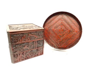 Original Vintage Hand-crafted Octagon Japan Lacquerware
