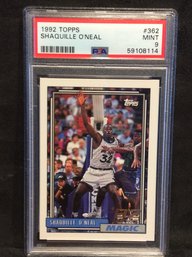 1992 Topps Shaquille O'Neal Rookie Card PSA 9 - K