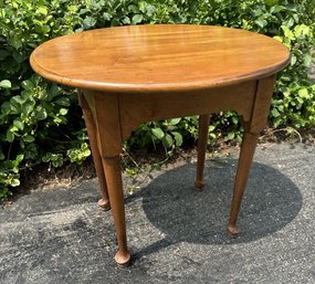 Mid Century Oval Wooden Side Table By Conant Ball Furniture Makers