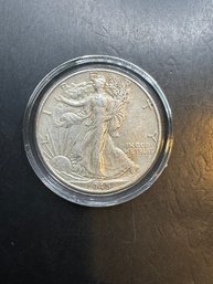 1945 Walking Liberty Silver Half Dollar