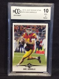 2018 Leaf Rookie Star Sam Darnold BCCG 10 - K