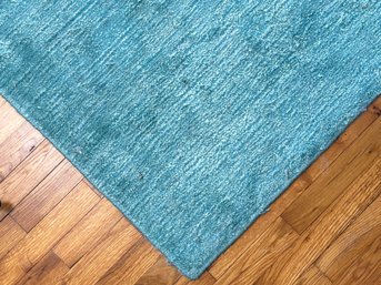 A Fine Quality Wool Silk Mix Area Rug