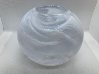 Stunning Signed KOSTA BODA Art Glass Vase/ Votive Holder