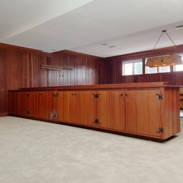 A Custom Wood Storage Cabinets - Lower Level - A