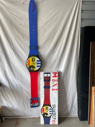 Floor To Ceiling . 82' Swatch Maxi Wall Clock.