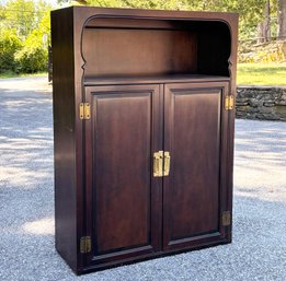 A Vintage Mahogany Chinoiserie Cocktail Cabinet, Possibly Baker