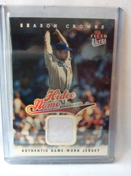 2004 Fleer Ultra Season Crowns Hideo Nomo Jersey Relic Card 13/399 - C