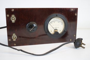 General Electric 150 Milliamperes '0-150 MA DC' Gauge In Custom Wood Box, Special Contract Item Maybe US Navy