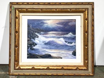 An Original Oil On Canvas, Coastal Scene, Alexander '93