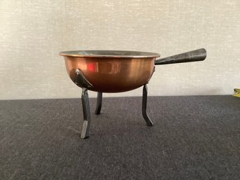 Vintage Copper Fondue Pan