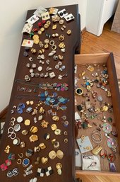 Earrings Galore Costume Jewelry Vintage, Stylish, Fun, Funky And Fashionable Post And Clip On Earrings