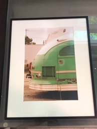 Framed Photo Of Old Tour Bus