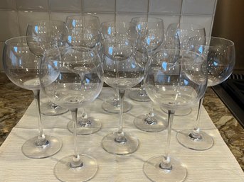 Set Of 12 Lenox Tuscany Crystal  Beaujolais Wine Glasses