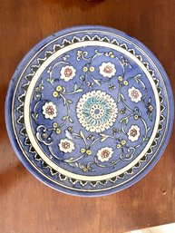 Hand Painted Round Serving Plate