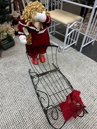 Metal Sleigh With Thomas Pacconi  Museum Series  Doll