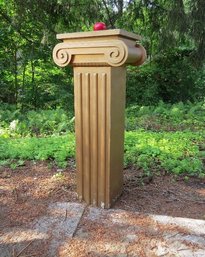 Golden Wooden Corinthian Display Column